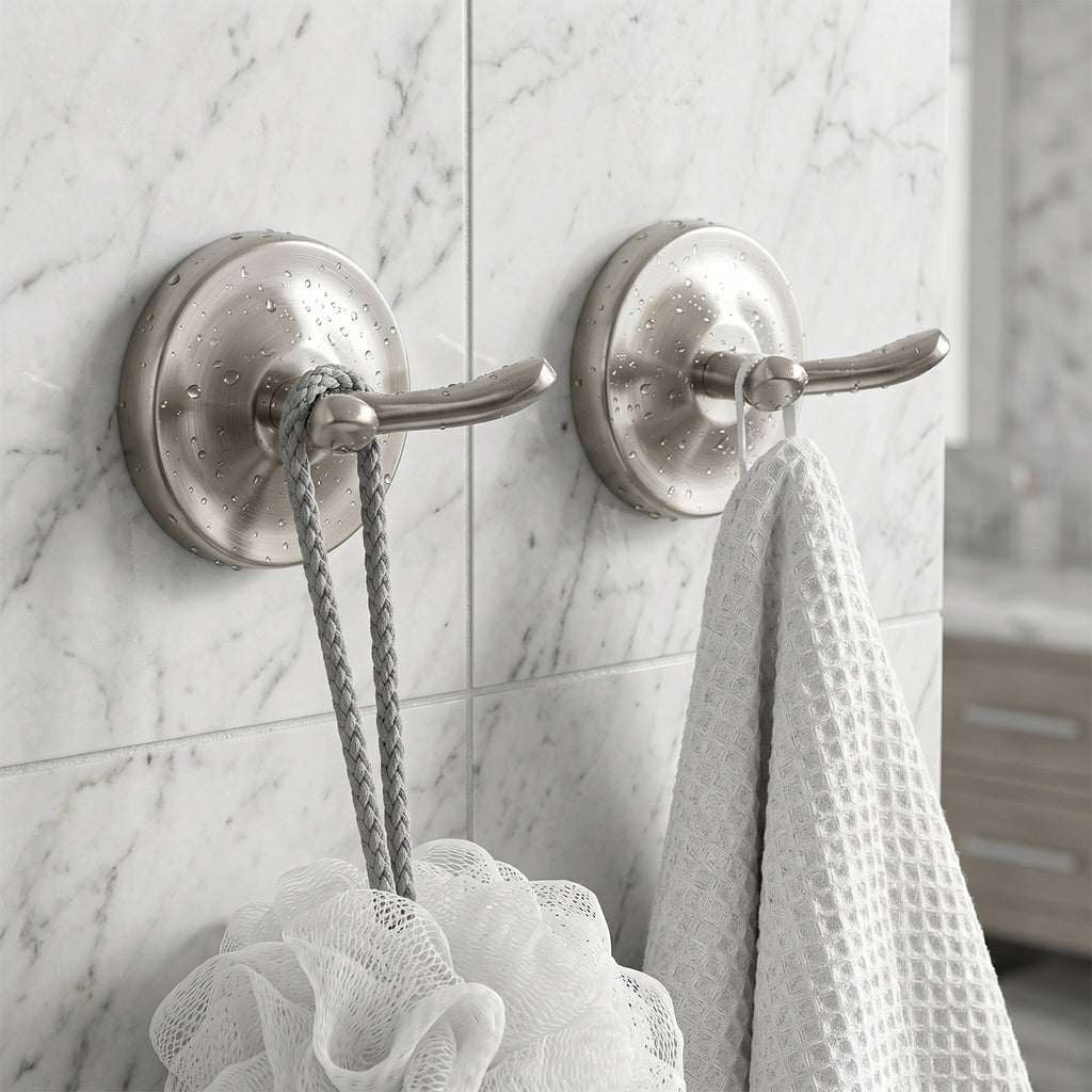 Single Robe Hook for Bathroom, Wall Mounted Towel Hook for Bath Towels and Bathrobes