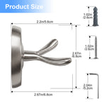 Single Robe Hook for Bathroom, Wall Mounted Towel Hook for Bath Towels and Bathrobes