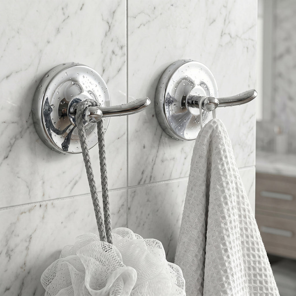 Single Robe Hook for Bathroom, Wall Mounted Towel Hook for Bath Towels and Bathrobes