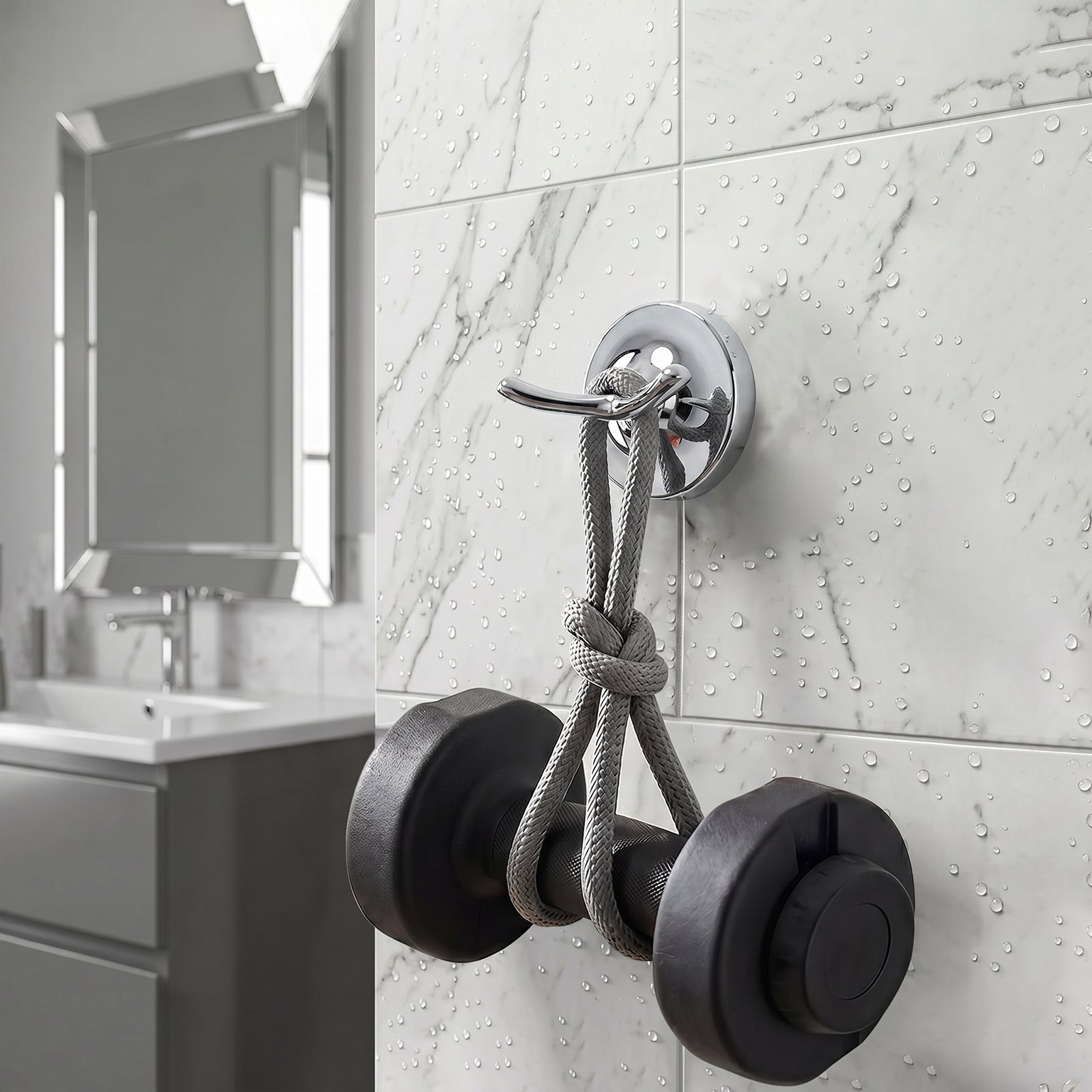 Single Robe Hook for Bathroom, Wall Mounted Towel Hook for Bath Towels and Bathrobes