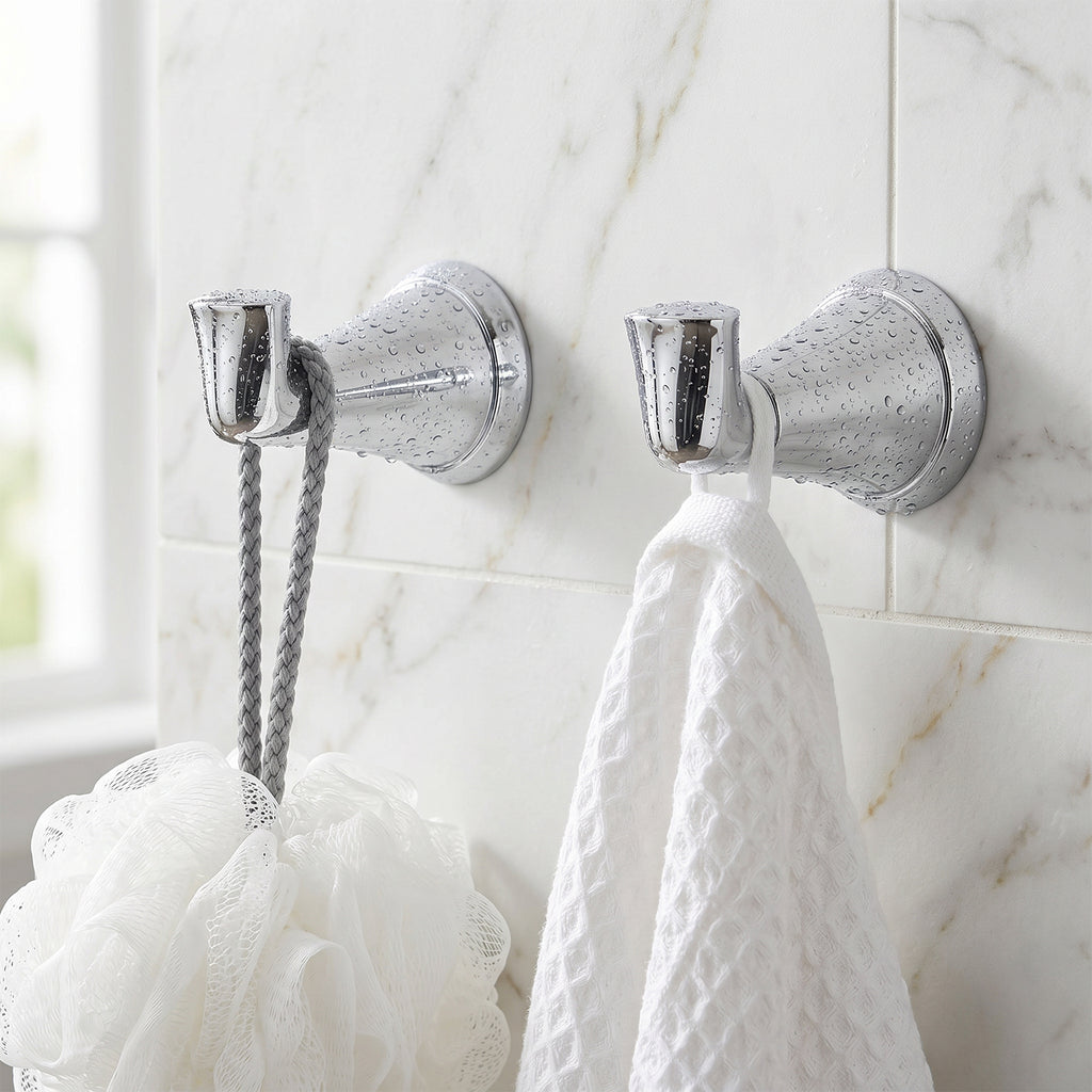 Heavy Duty Wall Hook, Wall Mounted Utility Hook for Bathroom Towels, Robes, Coats and Bags