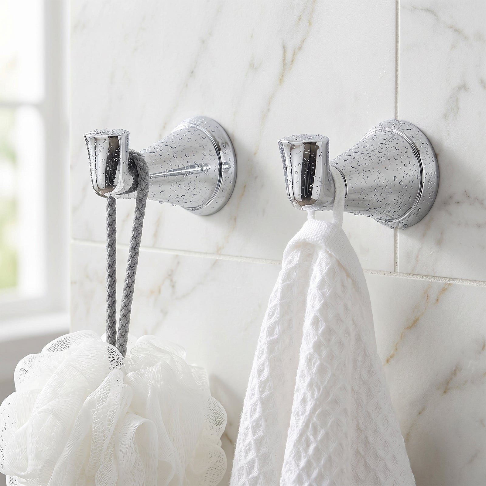 Heavy Duty Wall Hook, Wall Mounted Utility Hook for Bathroom Towels, Robes, Coats and Bags