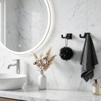 Bathroom Robe Hook, Contemporary Wall Mounted Towel Hook with Hidden Mounting Hardware