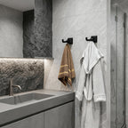 Bathroom Robe Hook, Contemporary Wall Mounted Towel Hook with Hidden Mounting Hardware