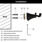 Bathroom Robe Hook, Contemporary Wall Mounted Towel Hook with Hidden Mounting Hardware