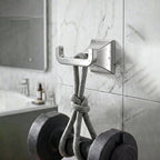 Bathroom Robe Hook, Contemporary Wall Mounted Towel Hook with Hidden Mounting Hardware