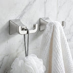 Bathroom Robe Hook, Contemporary Wall Mounted Towel Hook with Hidden Mounting Hardware