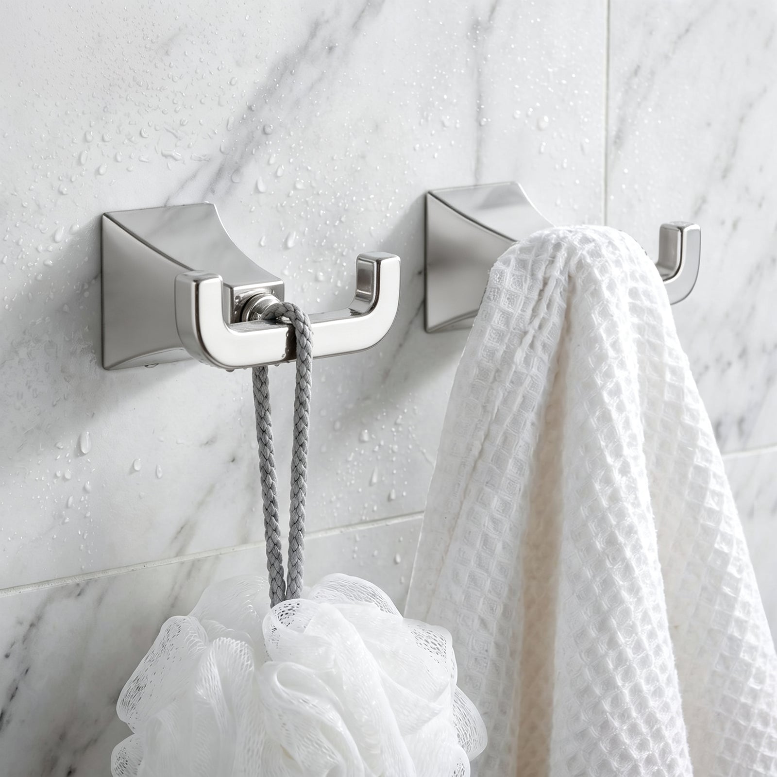 Bathroom Robe Hook, Contemporary Wall Mounted Towel Hook with Hidden Mounting Hardware