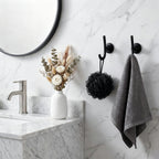 Wall Mounted Coat Hook, Bathroom Robe Hook for Towels and Clothing, Metal Utility Hook for Closet, Bedroom, Entryway