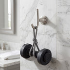 Wall Mounted Coat Hook, Bathroom Robe Hook for Towels and Clothing, Metal Utility Hook for Closet, Bedroom, Entryway