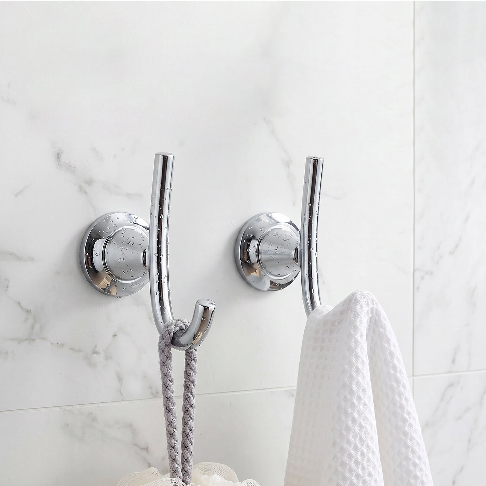 Wall Mounted Coat Hook, Bathroom Robe Hook for Towels and Clothing, Metal Utility Hook for Closet, Bedroom, Entryway