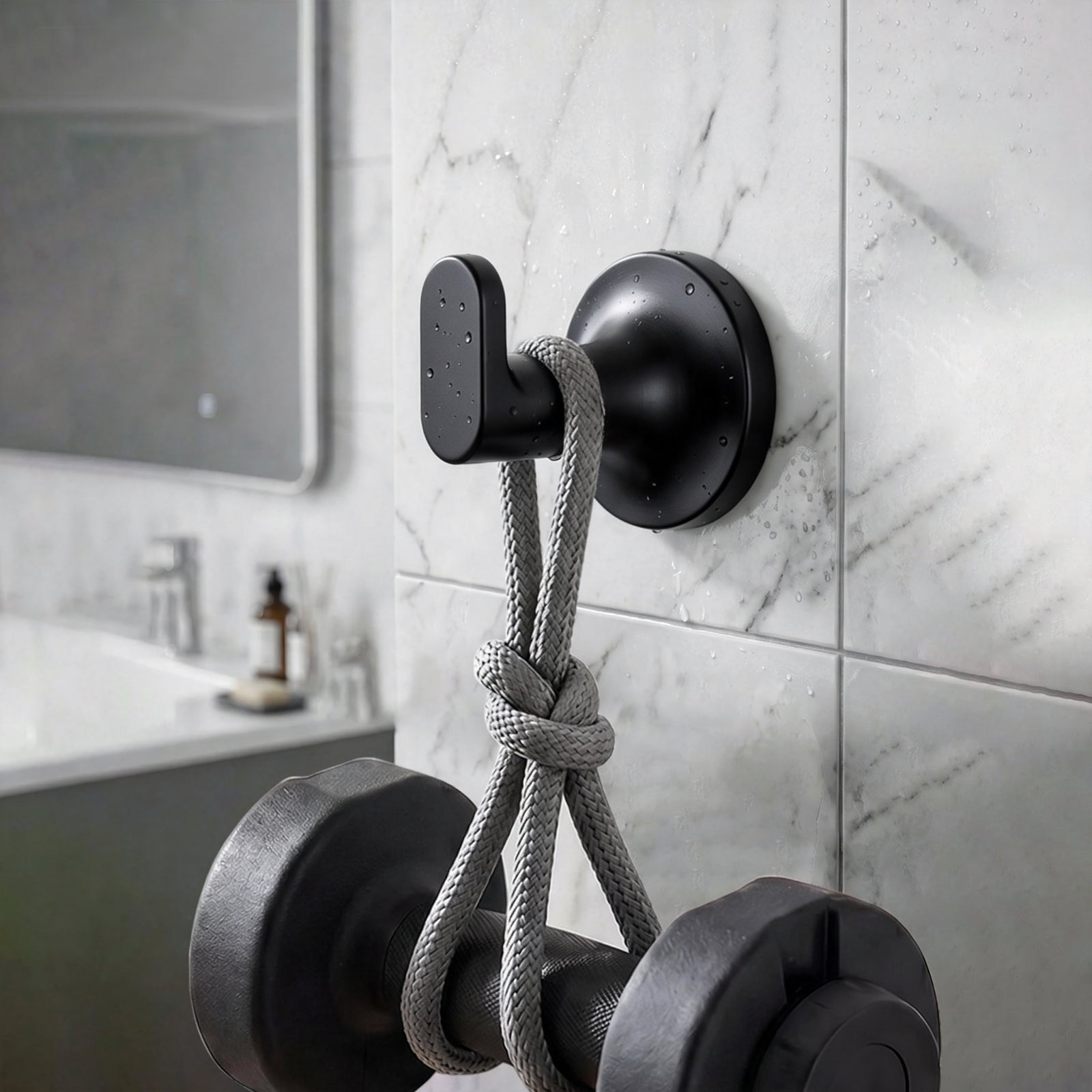 Minimalist Bathroom Towel Hook, Wall Mounted Robe Hook for Towels and Bathrobes,