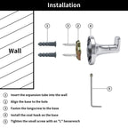 Minimalist Bathroom Towel Hook, Wall Mounted Robe Hook for Towels and Bathrobes,