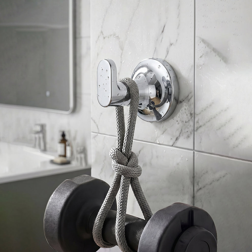 Minimalist Bathroom Towel Hook, Wall Mounted Robe Hook for Towels and Bathrobes,
