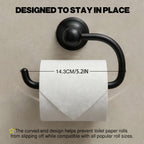 Wall Mounted Toilet Paper Holder, Modern Bathroom Tissue Roll Holder with Open End Design