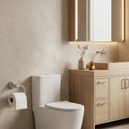 Wall Mounted Toilet Paper Holder, Modern Bathroom Tissue Roll Holder with Open End Design