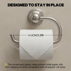 Wall Mounted Toilet Paper Holder, Modern Bathroom Tissue Roll Holder with Open End Design