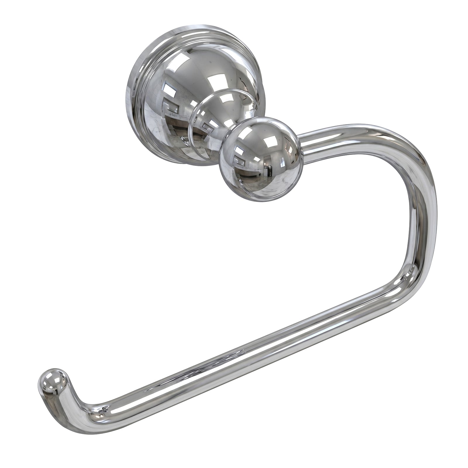 Wall Mounted Toilet Paper Holder, Modern Bathroom Tissue Roll Holder with Open End Design