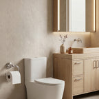 Wall Mounted Toilet Paper Holder, Modern Bathroom Tissue Roll Holder with Open End Design