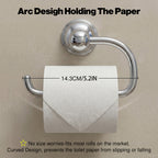 Wall Mounted Toilet Paper Holder, Modern Bathroom Tissue Roll Holder with Open End Design
