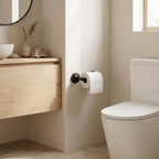 Wall Mounted Toilet Paper Holder, Bathroom Tissue Roll Holder with Double Post Design