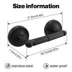 Wall Mounted Toilet Paper Holder, Bathroom Tissue Roll Holder with Double Post Design
