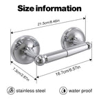 Wall Mounted Toilet Paper Holder, Bathroom Tissue Roll Holder with Double Post Design