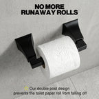 Wall Mounted Toilet Paper Holder, Modern Bathroom Tissue Roll Holder with Open End Design
