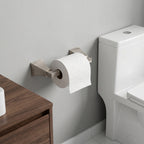 Wall Mounted Toilet Paper Holder, Modern Bathroom Tissue Roll Holder with Open End Design