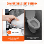Adjustable 3-IN-1 Raised Toilet Seat with Padded Arms