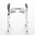 Adjustable 3-IN-1 Raised Toilet Seat with Padded Arms