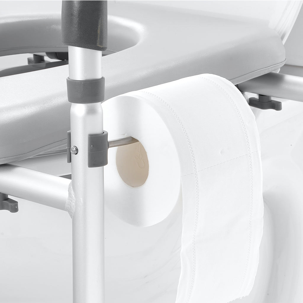 Adjustable 3-IN-1 Raised Toilet Seat with Padded Arms