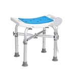 Adjustable Shower Chair with Crossbar Support