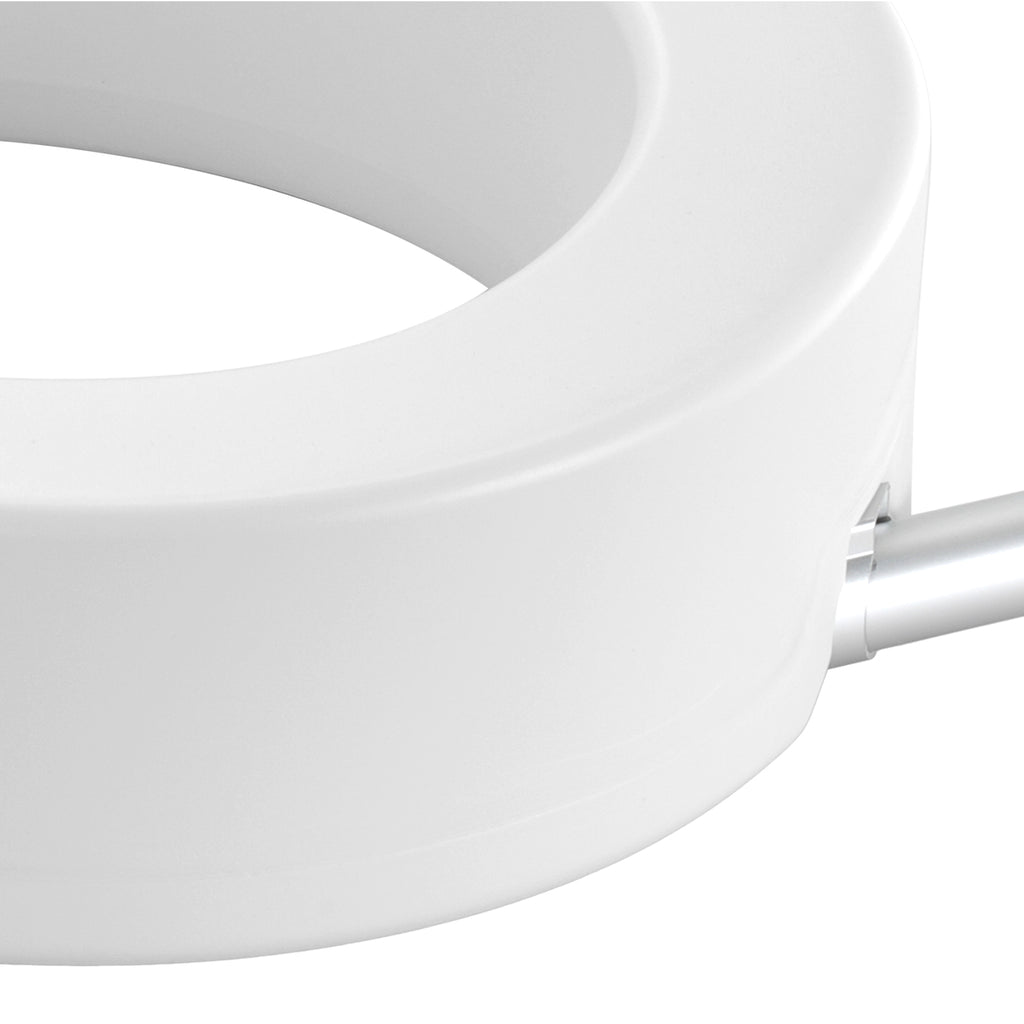 3.5-Inch Lift Raised Toilet Seat with Padded Armrests