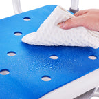360° Swivel Adjustable Shower Chair with Pivoting Armrests