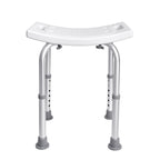 Adjustable Shower Stool with Curved Seat & Integrated Grips