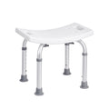 Adjustable Shower Stool with Curved Seat & Integrated Grips