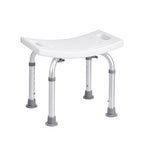 Adjustable Shower Stool with Curved Seat & Integrated Grips