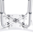 Adjustable Shower Stool with Curved Seat & Integrated Grips