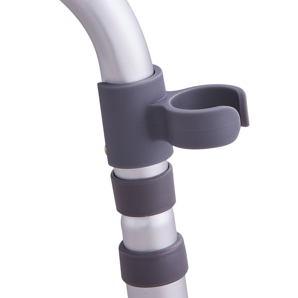 360° Swivel Adjustable Height Shower Chair with Armrests & Backrest
