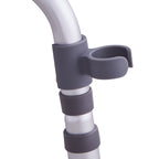 360° Swivel Adjustable Height Shower Chair with Armrests & Backrest