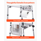 Adjustable 4-in-1 Toilet Safety Frame with Padded Seat