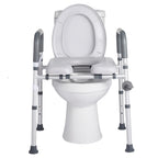 Adjustable 4-in-1 Toilet Safety Frame with Padded Seat