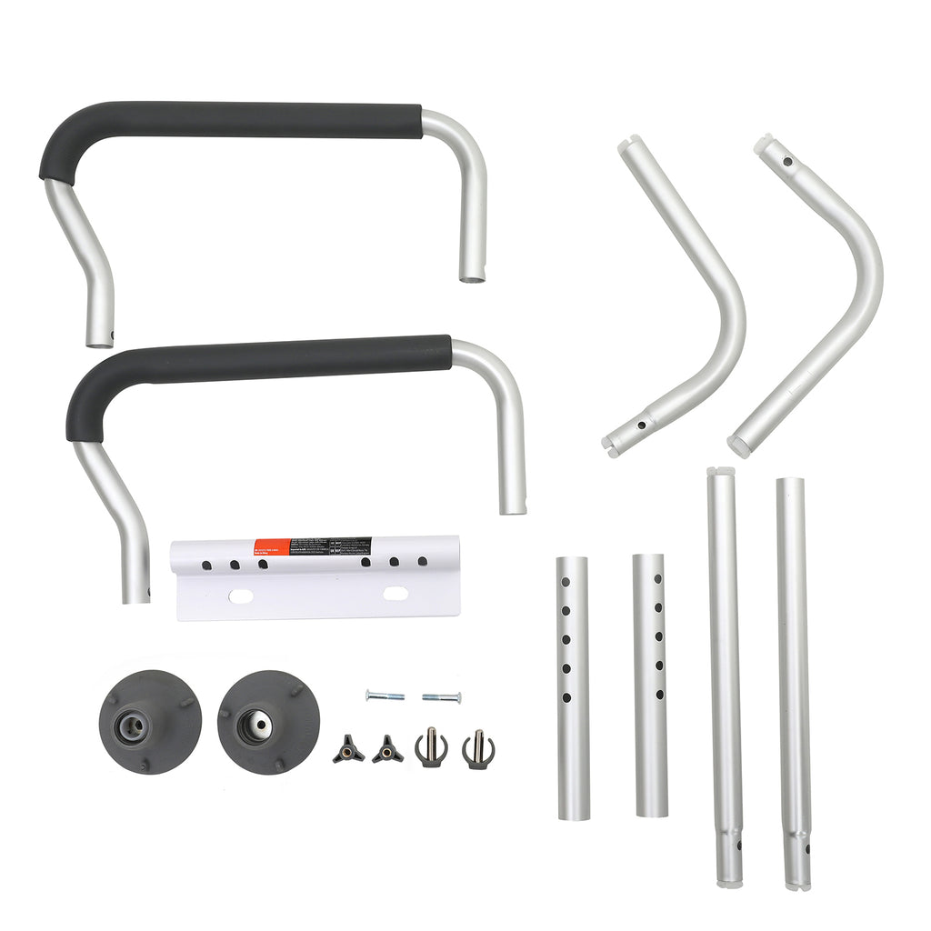 Adjustable Toilet Safety Rails with Padded Armrests