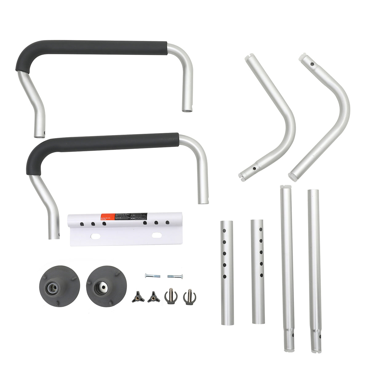 Adjustable Toilet Safety Rails with Padded Armrests