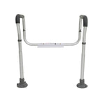 Adjustable Toilet Safety Rails with Padded Armrests