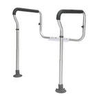 Adjustable Toilet Safety Rails with Padded Armrests