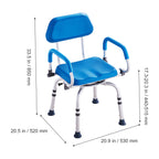 Sliding Tub Transfer Bench with 360° Swivel Seat