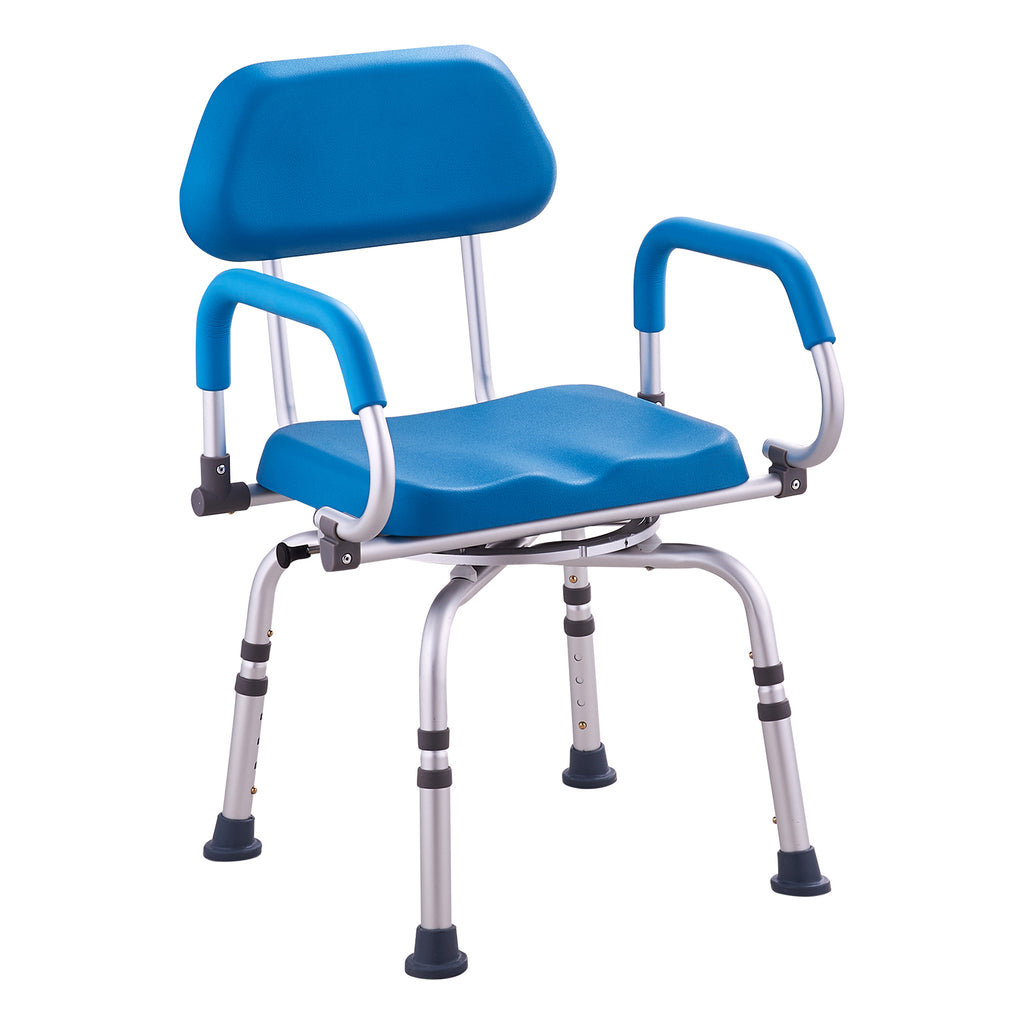 Sliding Tub Transfer Bench with 360° Swivel Seat