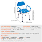 Sliding Tub Transfer Bench with 360° Swivel Seat